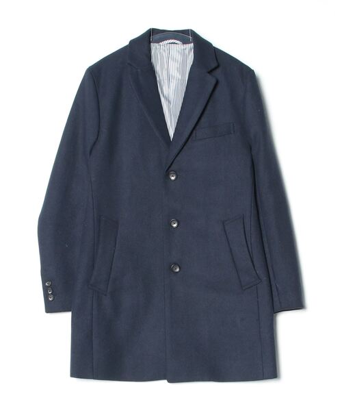 INHERIT（インヘリット） チェスターコート M ネイビー メンズ