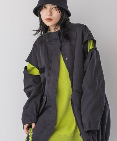 JEANASIS（ジーナシス） ミリタリージャケット FREE ブラック