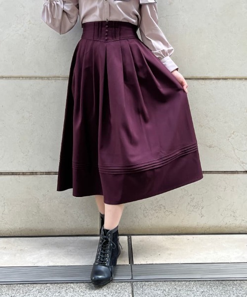 axes femme kawaii グランドフィナーレミディスカート ワイン axes