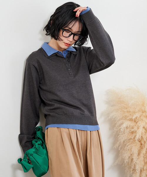 FREAK'S STORE（フリークスストア） ニット セーター 配色 レイヤード