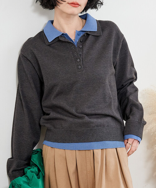 FREAK'S STORE（フリークスストア） ニット セーター 配色 レイヤード