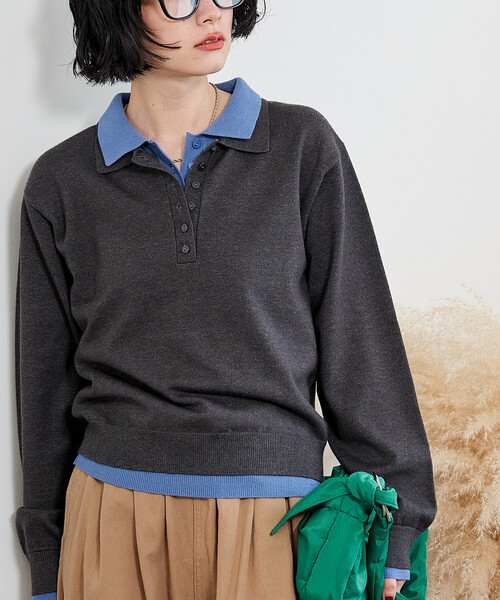 FREAK'S STORE（フリークスストア） ニット セーター 配色 レイヤード