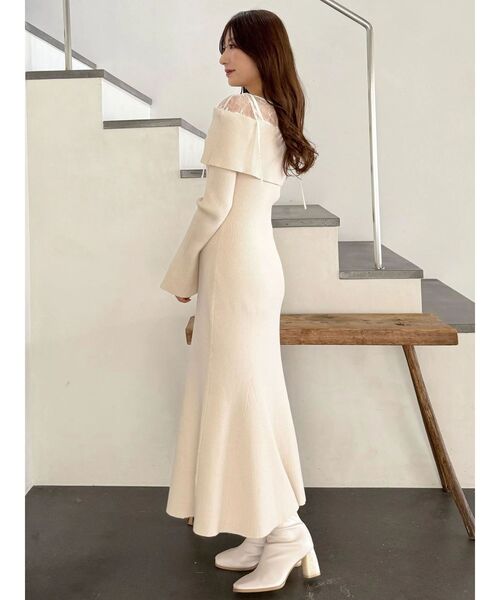 MERCURYDUO（マーキュリーデュオ） ワンピース レース切替オフショル