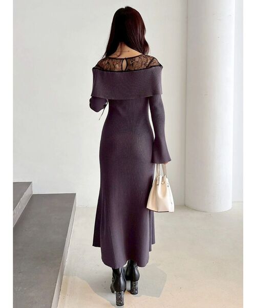 MERCURYDUO（マーキュリーデュオ） ワンピース レース切替オフショル