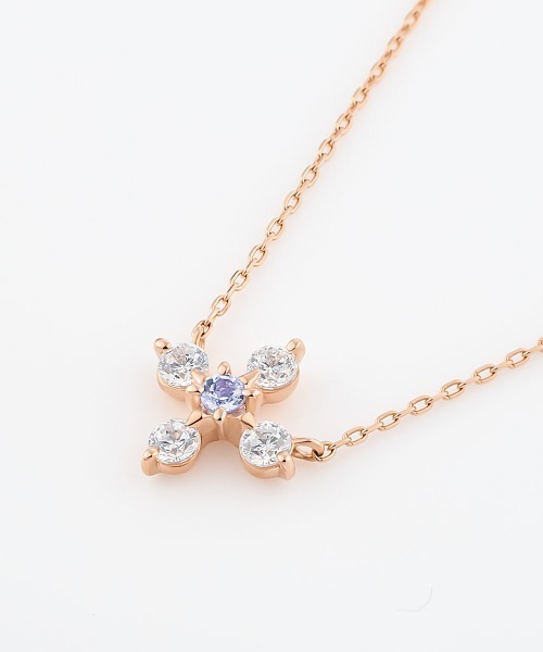 Canal4℃（カナルヨンドシー） ネックレス 「12月誕生石」K10ピンク