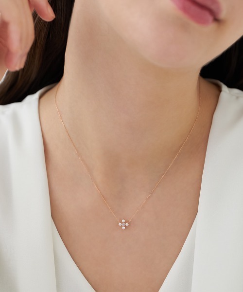 Canal4℃（カナルヨンドシー） ネックレス 「12月誕生石」K10ピンク