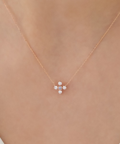 Canal4℃（カナルヨンドシー） ネックレス 「12月誕生石」K10ピンク