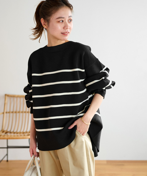 「JOURNAL STANDARD relume」 長袖ニット FREE ブラック系その他 レディースの画像8