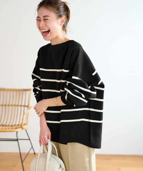 「JOURNAL STANDARD relume」 長袖ニット FREE ブラック系その他 レディースの画像9