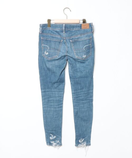 「American Eagle」 スキニーデニムパンツ 38 ネイビー レディース_画像2