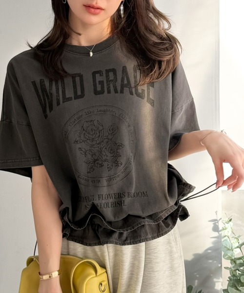mily bilet tシャツ 半袖 「mily bilet」甘辛バランスが叶う！綿100