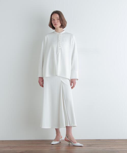 LE PHIL（ル フィル） ブラウス シャツ 2WAYツイルドレープブラウス