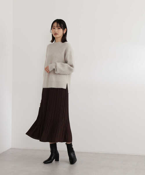 「NATURAL BEAUTY BASIC」 長袖ニット MEDIUM オフホワイト レディース_画像7