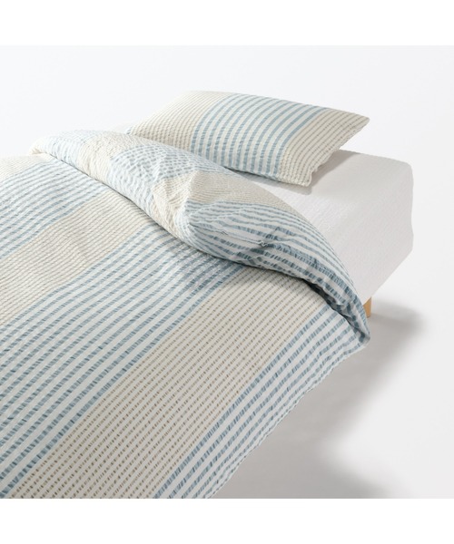無印良品（MUJI） ベッド 寝具 綿 サッカー織 掛ふとんカバー・D