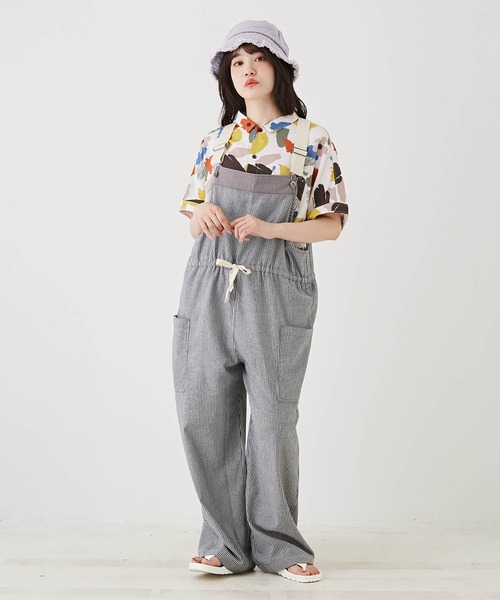 「CUBE SUGAR」 オーバーオール M グレー レディース_画像3