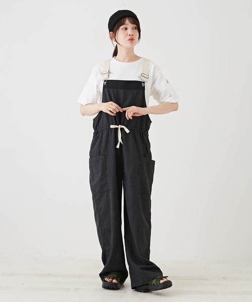 「CUBE SUGAR」 オーバーオール M グレー レディース_画像8