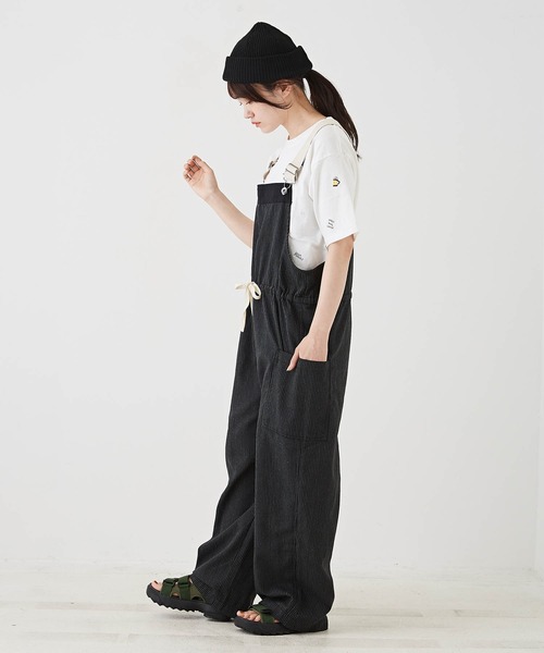 「CUBE SUGAR」 オーバーオール M グレー レディース_画像9