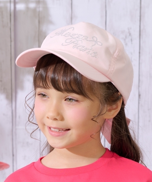 mezzo piano uvカット キャップ 帽子 紫外線カット 「UV」キラキラロゴ