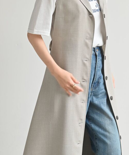 r・p・s（アールピーエス） ワンピース オープンカラージレワンピース