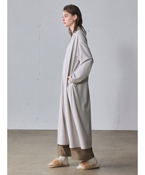 「MIDIUMISOLID」 長袖ワンピース FREE ブラック レディース_画像7