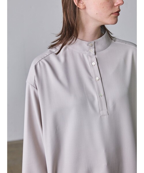 「MIDIUMISOLID」 長袖ワンピース FREE ブラック レディース_画像9