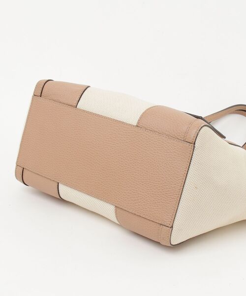 GUCCIベージュ 合成皮革 トートバッグ 約30cm GUCCI（グッチ） キャンバス レザー トートバッグ - ベージュ