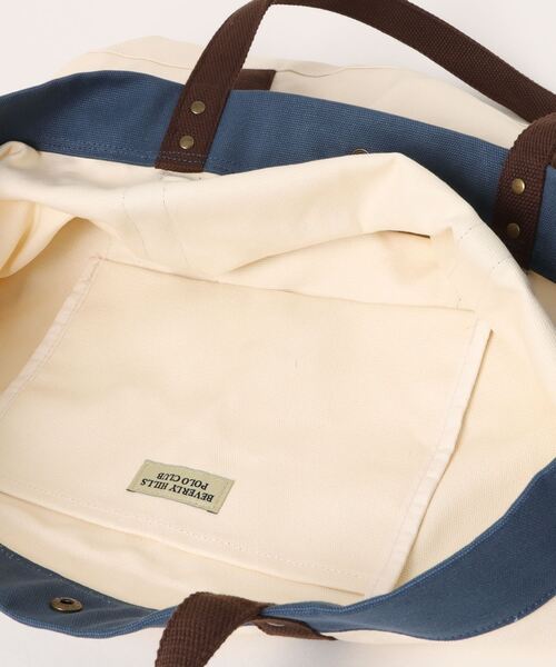 「BEVERLY HILLS POLO CLUB」 トートバッグ FREE カーキ レディース_画像4