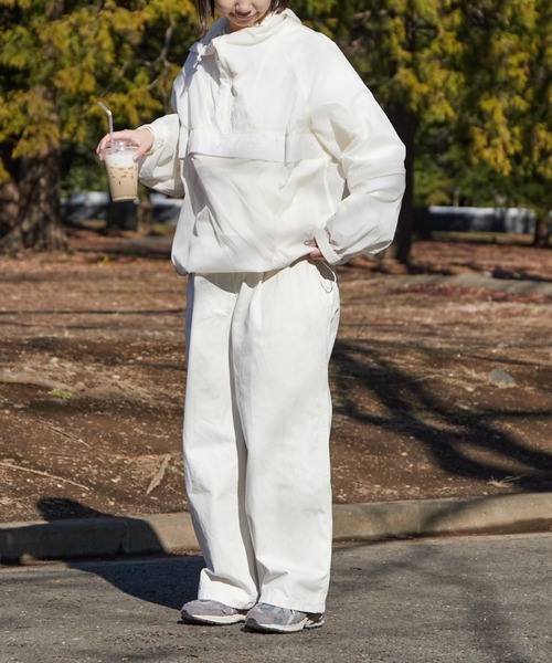 「grandcanyon」 ナイロンブルゾン LARGE アイボリー レディース_画像9