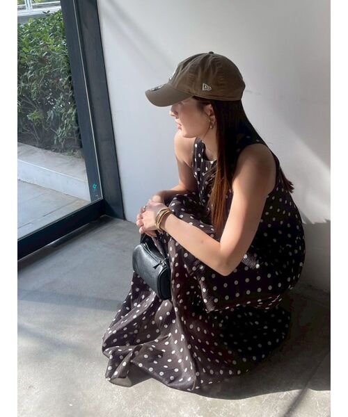 ワンピース 3WAYシアードットプリントギャザーフレアワンピース 「夏服」の画像