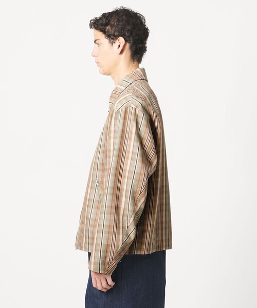 コート ジャケット 「LOEFF」チェック スイングトップ MENS メンズの画像