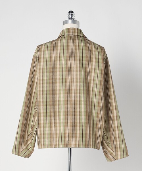 コート ジャケット 「LOEFF」チェック スイングトップ MENS メンズの画像
