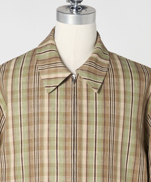 コート ジャケット 「LOEFF」チェック スイングトップ MENS メンズの画像