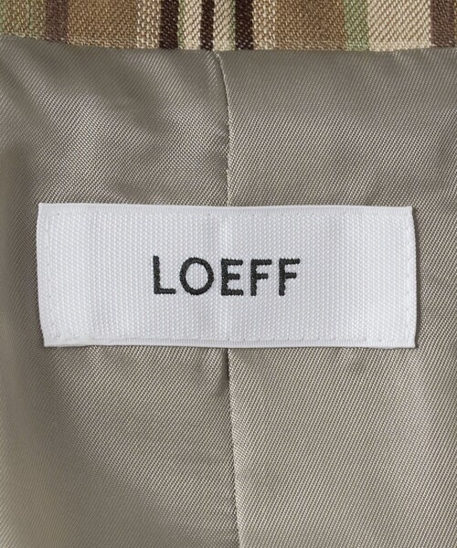 コート ジャケット 「LOEFF」チェック スイングトップ MENS メンズの画像