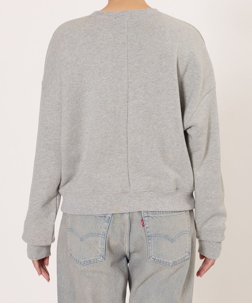 「BABYLONE」 「+81BRANCA」スウェットカットソー フリー ブラック レディース_画像4