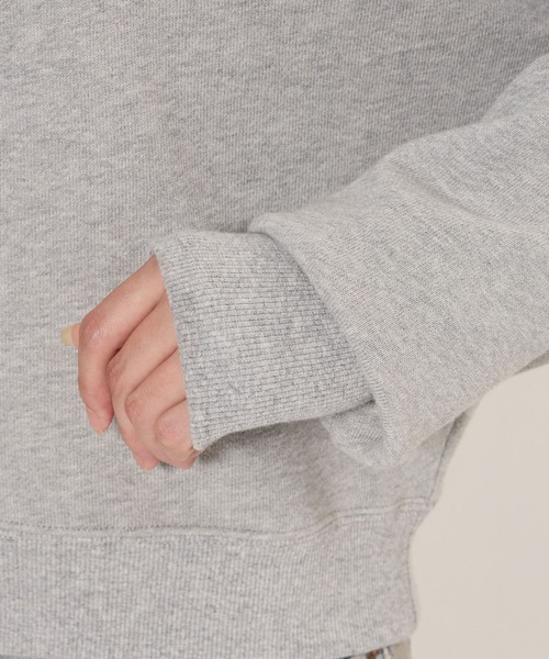 「BABYLONE」 「+81BRANCA」スウェットカットソー フリー ブラック レディース_画像8