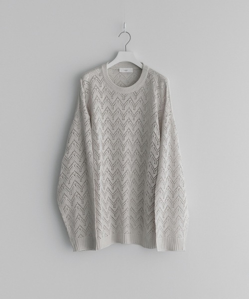 「remer」 長袖ニット SMALL アイボリー メンズ_画像2
