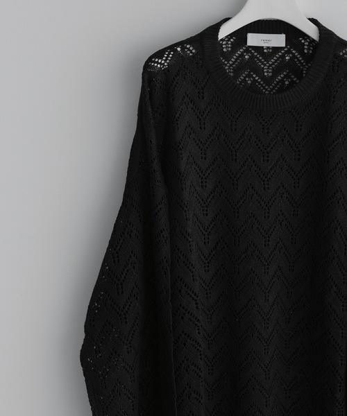 「remer」 長袖ニット SMALL アイボリー メンズ_画像3