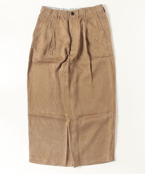 VOAAOV（ヴォアーブ） パンツ 「VOAAOV」PIGMENT CUPRO Tuck Wide