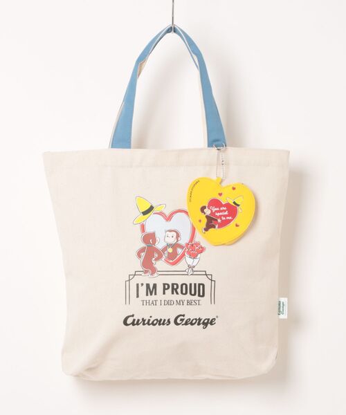 Novelbright CIRCUS 完走記念くじ　チャームとトートバッグ、パス SAC'S BARJean（サックスバージーン） トートバッグ 「Curious George