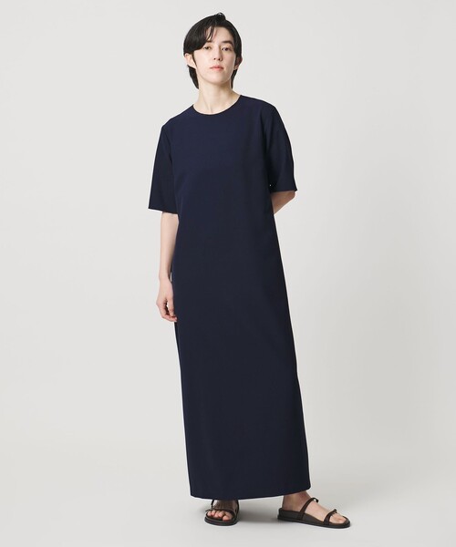 ワンピース 「MARW UNITED ARROWS」5分袖 ベーシック ロング ワンピースの画像