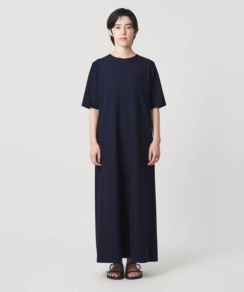 ワンピース 「MARW UNITED ARROWS」5分袖 ベーシック ロング ワンピースの画像