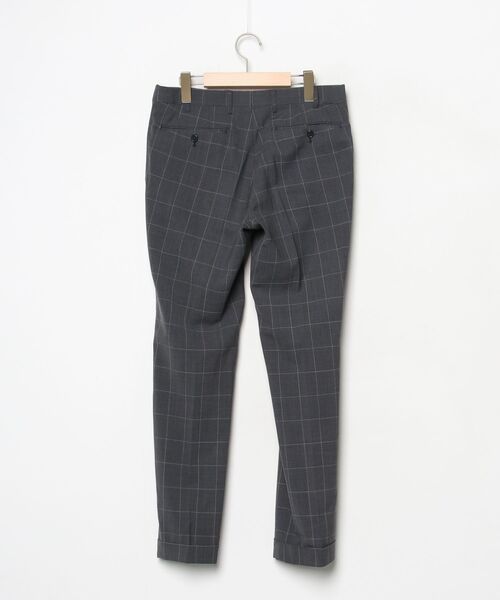VISARUNO（ビサルノ） チェック柄スラックス 79cm グレー メンズ