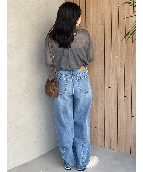 「Mila Owen」 デニムパンツ 1 ライトブルー レディース_画像5