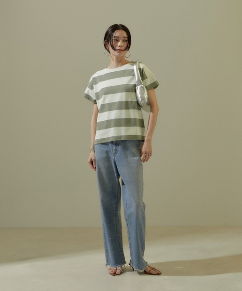「SALON adam et rope'」 半袖カットソー FREE ブラック レディース_画像8