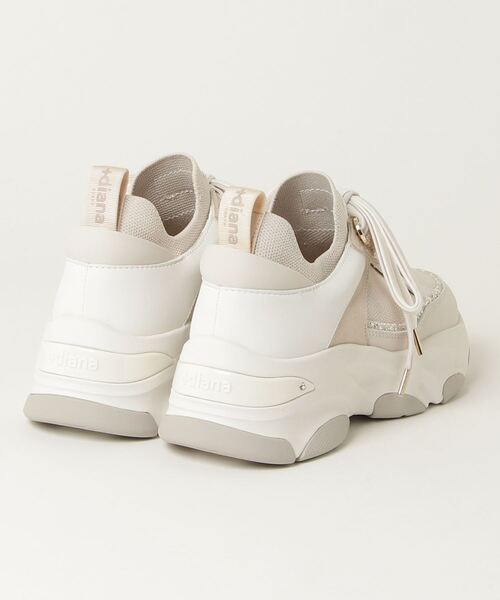 「+diana」 ローカットスニーカー 23.0cm アイボリー レディース_画像2