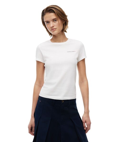 tシャツ 半袖 エッセンシャルロゴスリムTシャツ レディース | TOMMY JEANS | 01