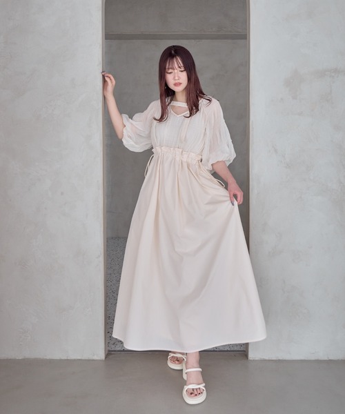 「mellowneon」 7分袖ワンピース MEDIUM ブラック レディース_画像5