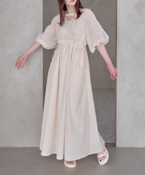 「mellowneon」 7分袖ワンピース MEDIUM ブラック レディース_画像6