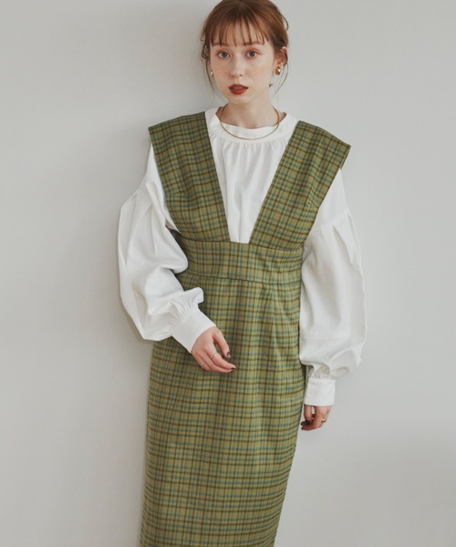 「hinari」 サロペットスカート SMALL ベージュ レディース_画像2