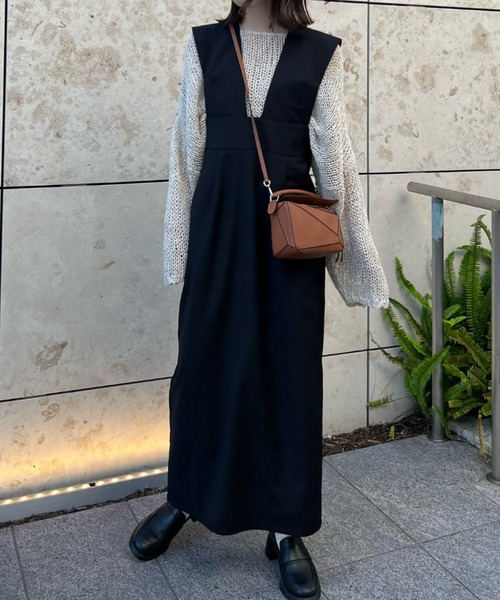 「hinari」 サロペットスカート SMALL ベージュ レディース_画像8